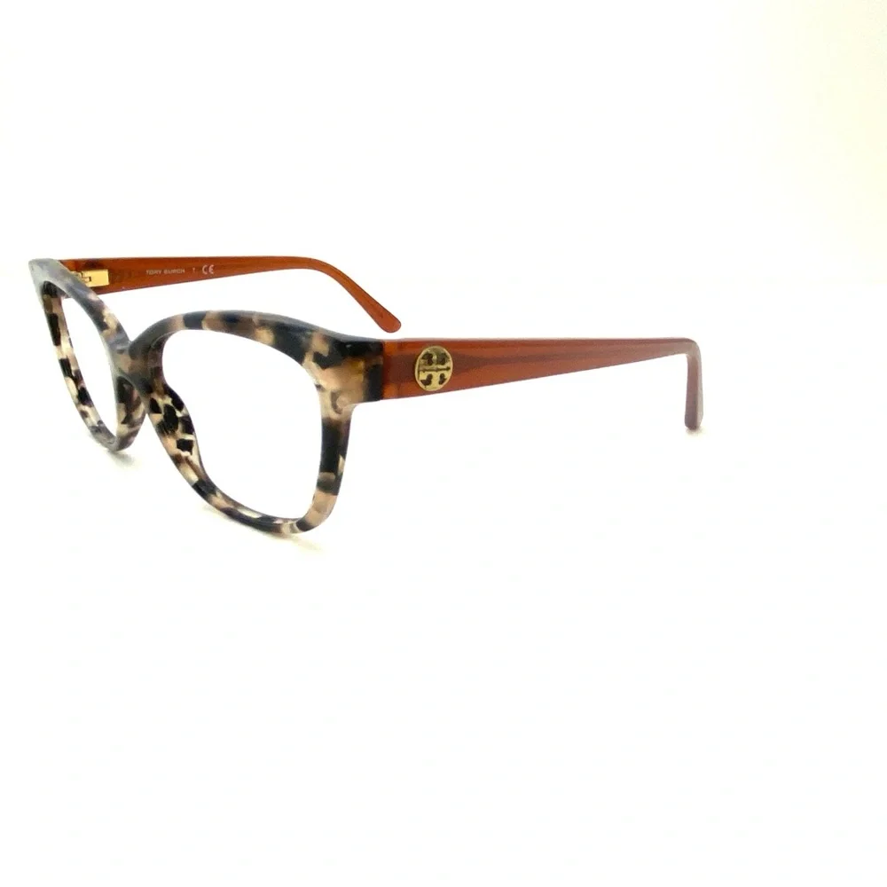 Tory Burch Square Pearl Brown Tortoise/Havana Eyeglasses Frame TY2079 1682